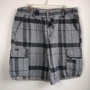 Op Gray Plaid Cargo Shorts